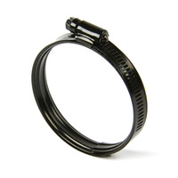 Hose Clamp Dual Bead Black Stainless Steel 78mm - 95mm