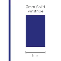 Pinstripe Solid Dark Blue 3mm x 10m