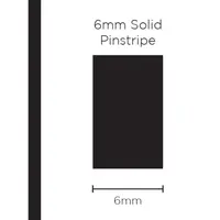 Pinstripe Solid Black 6mm x 10m