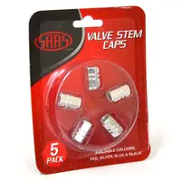 Valve Cap Silver - 5 Pack