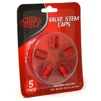 Valve Cap Red - 5 Pack