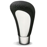 NLA Leather Gear Knob Black-Black Stitch