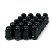 Wheel Nut Acorn Bulge 12 x 1.25 Black 35mm