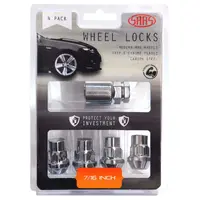 Lock Nuts Splined Bulge 7/16 Pk 4