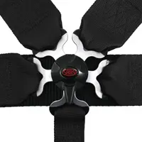 NLA SAAS 5 Point FIA Harness Removable - Black