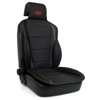 Seat Sports Cushion Pu Black Large With Logo