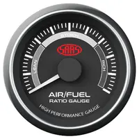 Air Fuel Ratio Gauge Narrow Band 52mm Muscle Series I Black 12V