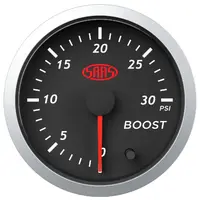 Boost Gauge Diesel 0-30 psi 52mm Street Series Black 12V