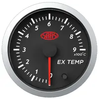 Exhaust Temp Gauge 0°-900° 52mm Street Series Black 12V