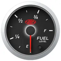 Fuel Level Gauge 52mm Street Series Black 12V