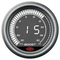 Boost and Vacuum Gauge 30inHg-30psi 52mm Muscle Digital Series 12V