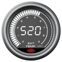 Exhaust Temp Gauge EGT Pyro 0°-900° 52mm Muscle Digital Series 12V