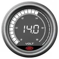 Volt Gauge 8v-18v 52mm Muscle Digital Series 12V