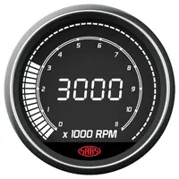 Tachometer 0-11K Shiftlite 80mm (3 1/8") In Dash Muscle Digital Series 12V