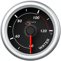 Water Temp Gauge 40°-120° 52mm Autoline Series Black 12V