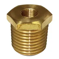 Gauge Bush Brass Adaptor 3/8-18 NPT to 1/8-27 NPT