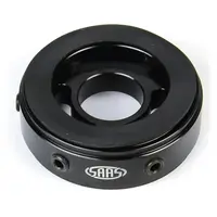 Oil Filter Sandwich Plate Billet Black 4X4