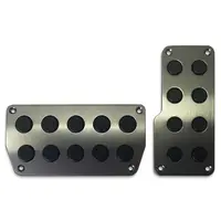 Pedal Pad Kit - Charcoal Steel Auto