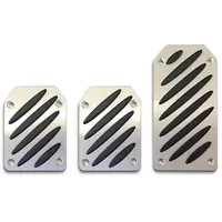 Pedal Pad Kit - Aluminium Black Slots Manual