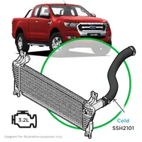 Ford Ranger/Mazda BT50 3.2L Silicone Intercooler Pipe Cold Side 2011 - 2022