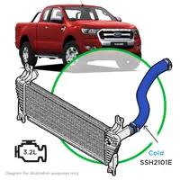 Ford Ranger/Mazda BT50 3.2L Silicone Blue Intercooler Pipe Cold Side 2011 - 2022