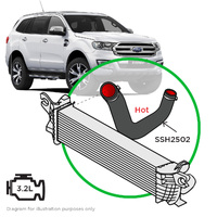 Ford Everest UA-UA2 3.2L Silicone Intercooler Pipe Hot Side 2015-2020