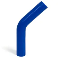 45Deg 4 Ply Silicone Hose 38mm x 38mm Blue