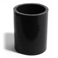 Straight 4 Ply Silicone Hose 45mm x 45mm x 76mm Black