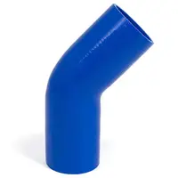 45Deg 4 Ply Silicone Hose 76mm x 76mm Blue