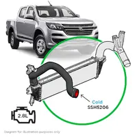 Holden Colorado RG 2.8L MY15 147KW CTDI Silicone Intercooler Cold Pipe