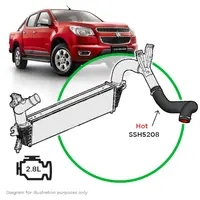 Holden Colorado RG 2.8L 132KW 2012 - 2013 CTDI Silicone Intercooler Hot Pipe