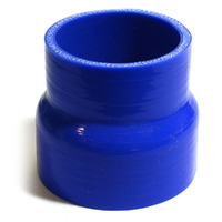 Straight 4 Ply Silicone Reducer 63mm x 70mm x 76mm Blue