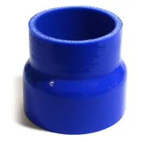 Straight 4 Ply Silicone Reducer 63mm x 76mm x 76mm Blue