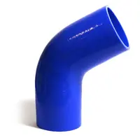 67Deg 4 Ply Silicone Hose 70mm x 70mm Blue