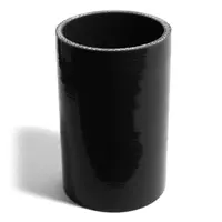 Straight 4 Ply Silicone Hose 70mm x 70mm x 127mm Black