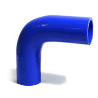 90Deg 4 Ply Silicone Hose 38mm x 38mm Blue