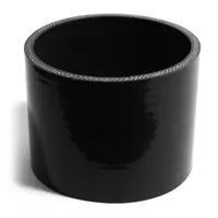 Straight 4 Ply Silicone Hose 95mm x 95mm x 76mm Black