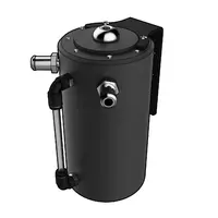 NLA Oil Catch Tank Round Black Billet 700ml