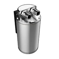 Oil Catch Tank Baffled Round Polished Billet 500ml