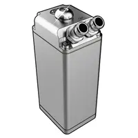 Oil Catch Tank Baffled Rectangle Polished Billet 600ml