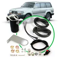 Oil Catch Tank Full Kit Landcruiser 80 Series 1HD 90-98 Black Can