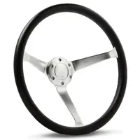 NLA Steering Wheel Poly 15" Classic Deep Dish Satin Alloy Solid