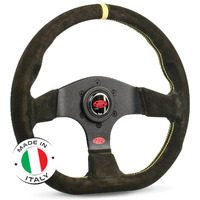 Steering Wheel Suede Pista 13" / 330mm Indicator Contoured Grip