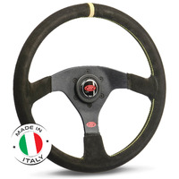 Steering Wheel Suede Sprint 14" / 350mm Indicator Rounded Grip