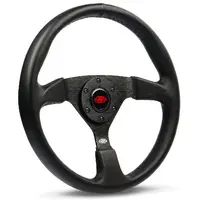 Steering Wheel Leather 14" ADR Director Black Spoke