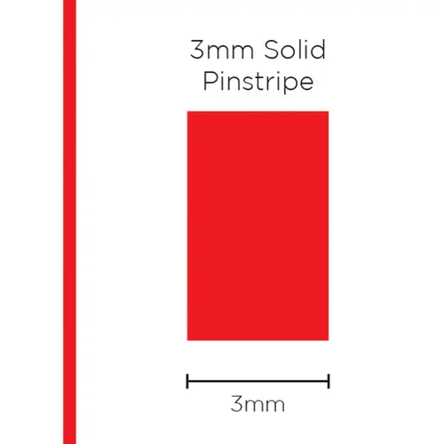 Pinstripe Solid Red 3mm x 10m