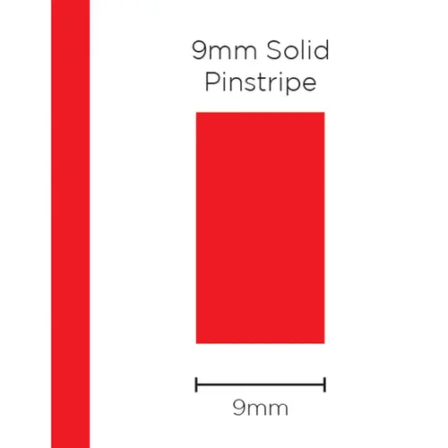 Pinstripe Solid Red 9mm x 10m