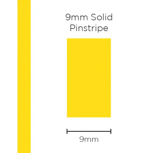 Pinstripe Solid Yellow 9mm x 10m