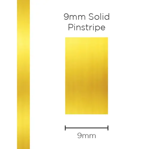 Pinstripe Solid Gold Mylar 9mm x 10m