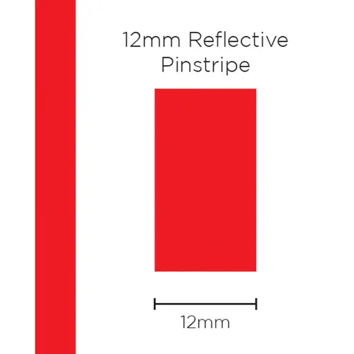 Pinstripe Reflective Red 12mm x 1m